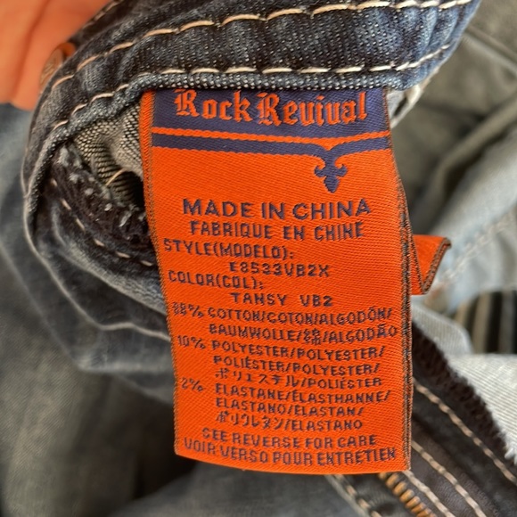 COPY - Rock Revival Jeans. Size 29 long. Tansy Mid Rise Curvy Boot - Picture 6 of 8